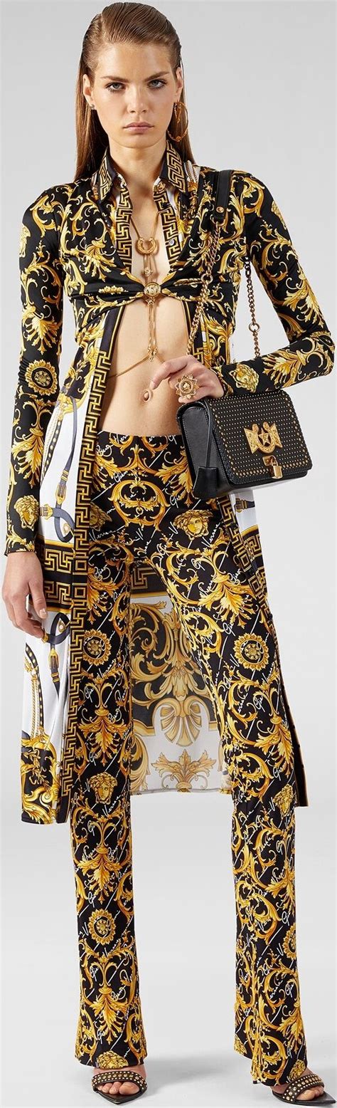 fake womens versace two piece suit|versace trousers for women.